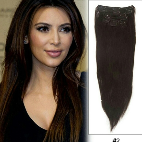 Dark brown Clip ins
